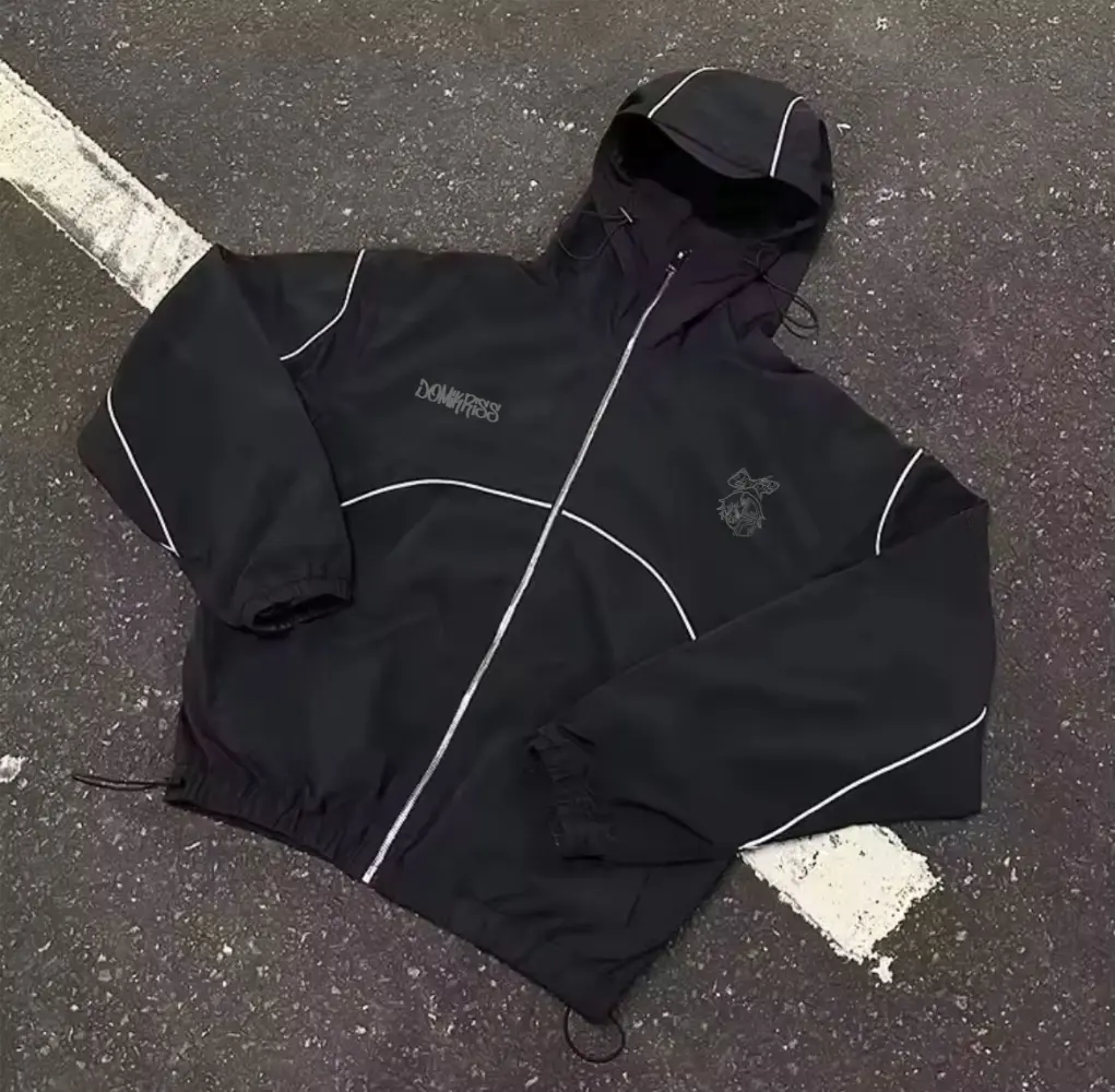 3M reflective windbreaker jacket front view
